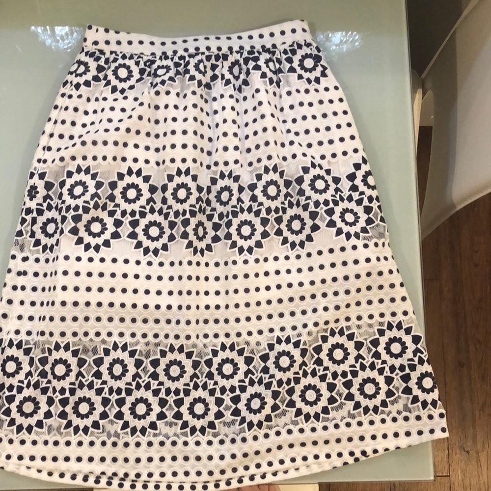 Andrea Moore Flower Lace Skirt